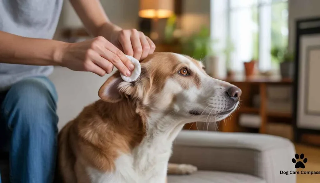 “Dog ear cleaning at home naturally”