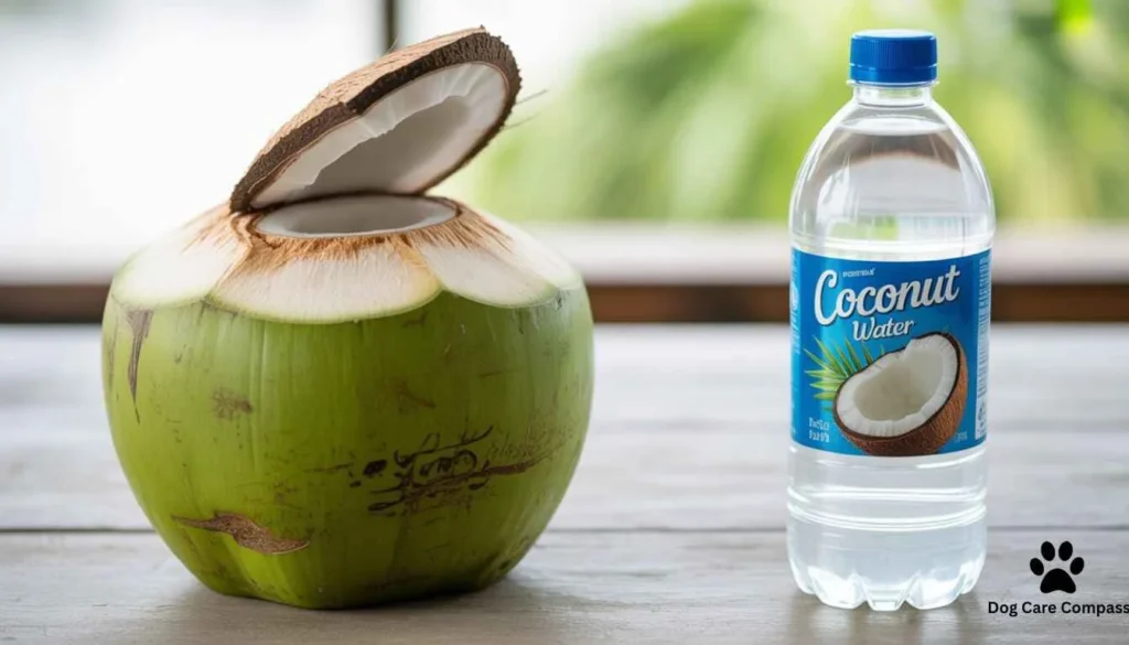 Fresh coconut water compared with packaged coconut water