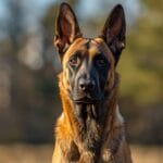 Belgian Malinois Dog full body standing professional photo