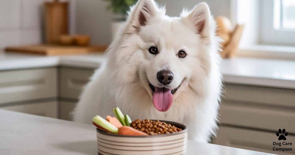 Best dog food for Samoyeds healthy meal bowl
