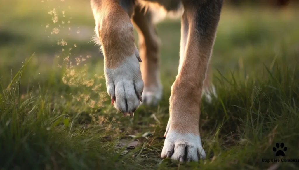 dog paw allergies from grass pollen