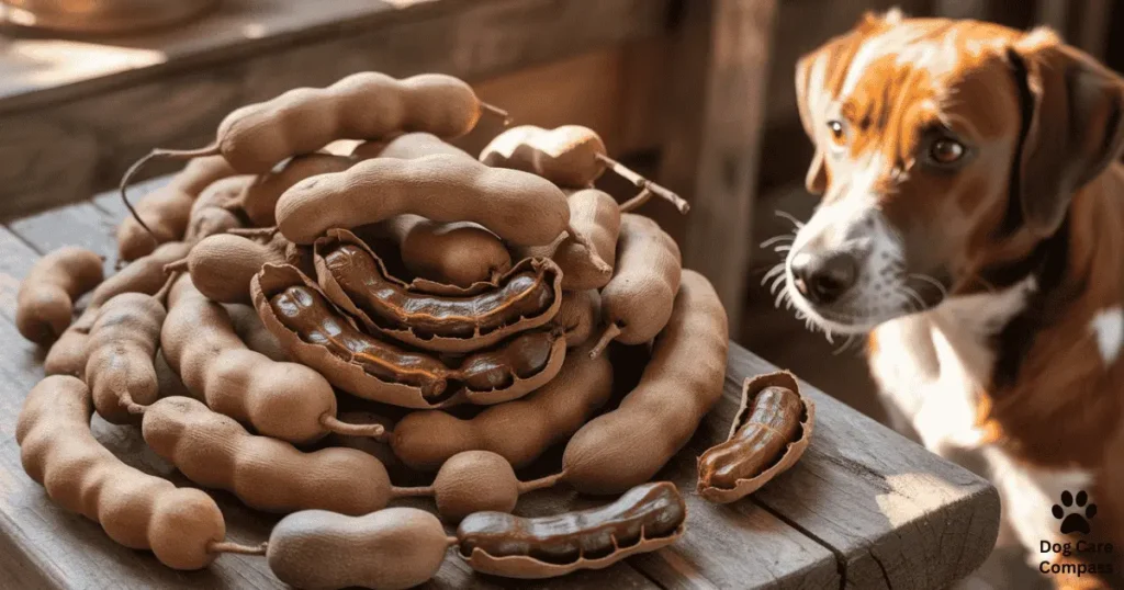 Can dogs eat tamarind — dog near tamarind fruit