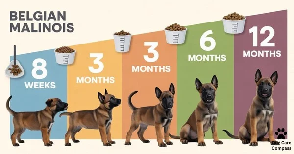 Belgian Malinois puppy feeding schedule chart
