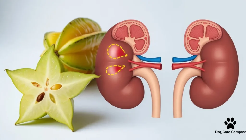 Star fruit (carambola) is easily recognized by its star-shaped slices — but despite its harmless appearance, it is toxic to dogs.