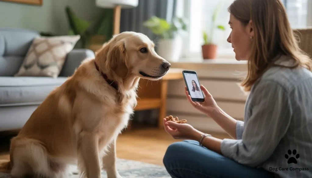 dog training with thunder sound desensitization