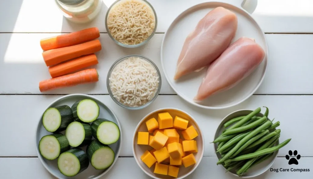 low fat ingredients for dogs with pancreatitis chicken rice zucchini pumpkin