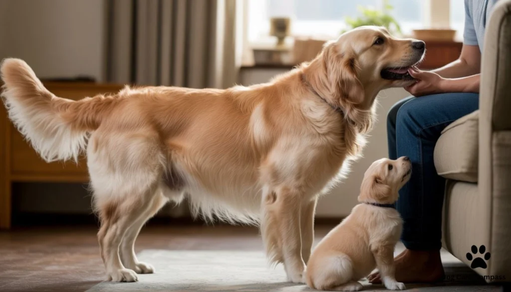 Dog Jealous of New Puppy