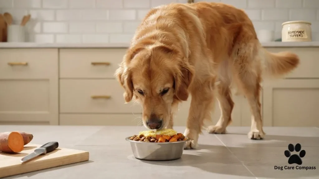 Frozen homemade bone broth cubes prepared for dogs